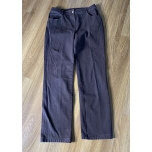 St. John Yellow Label Women's Black Denim Pants‎ Size 6 NWOT